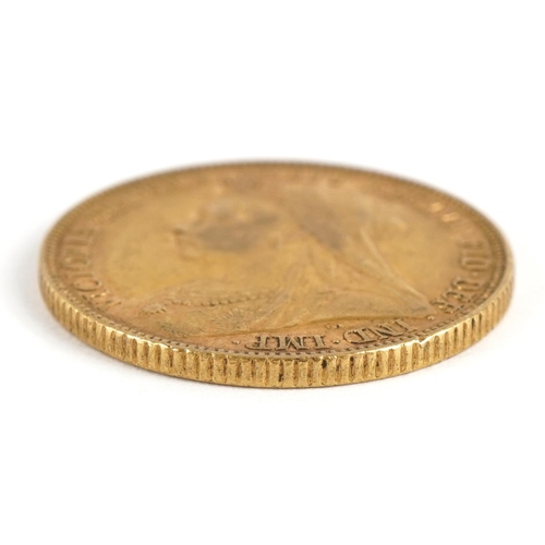 7 - Queen Victoria 1899 gold sovereign, Melbourne mint - this lot is sold without buyer’s premium, the h... 