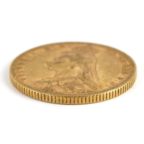 97 - Queen Victoria 1889 gold sovereign, Melbourne mint - this lot is sold without buyer’s premium, the h... 