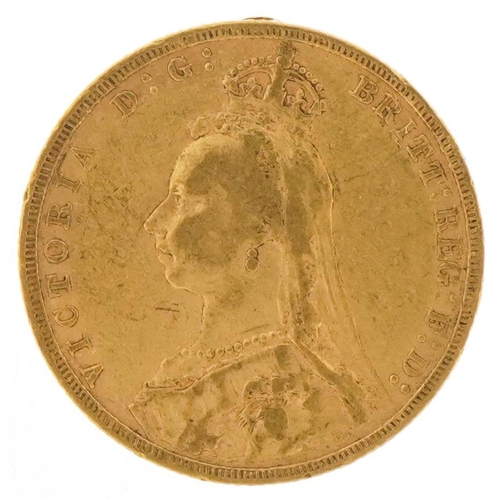 149 - Queen Victoria 1891 gold sovereign - this lot is sold without buyer’s premium, the hammer price is t... 
