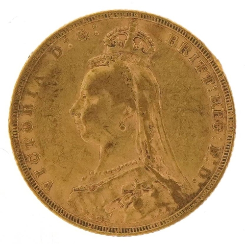 136 - Queen Victoria 1890 gold sovereign - this lot is sold without buyer’s premium, the hammer price is t... 