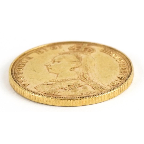 141 - Queen Victoria 1887 gold sovereign, Melbourne mint - this lot is sold without buyer’s premium, the h... 