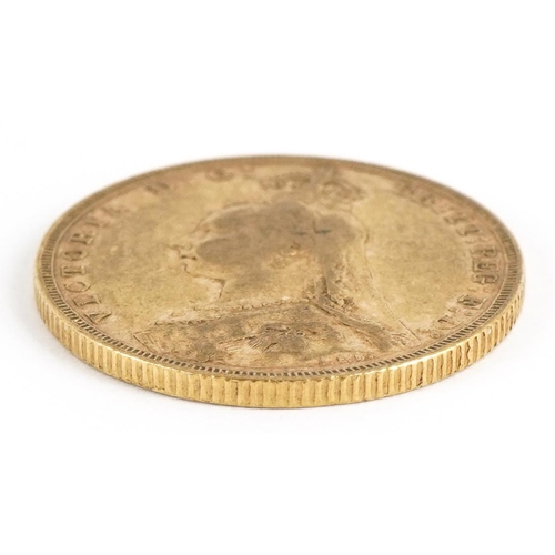 101 - Queen Victoria 1891 gold sovereign - this lot is sold without buyer’s premium, the hammer price is t... 