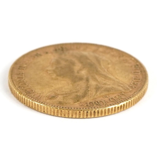 58 - Queen Victoria 1893 gold sovereign - this lot is sold without buyer’s premium, the hammer price is t... 