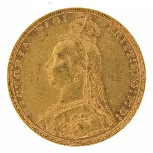 69 - Queen Victoria 1892 gold sovereign, Melbourne mint - this lot is sold without buyer’s premium, the h... 