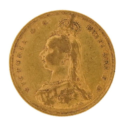 41 - Queen Victoria 1889 gold sovereign, Sydney mint - this lot is sold without buyer’s premium, the hamm... 