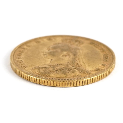 41 - Queen Victoria 1889 gold sovereign, Sydney mint - this lot is sold without buyer’s premium, the hamm... 