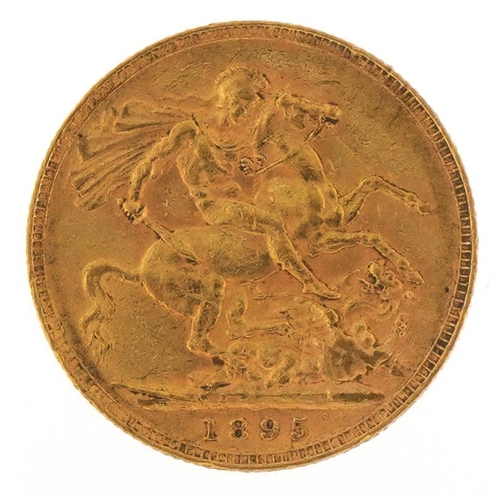 96 - Queen Victoria 1895 gold sovereign - this lot is sold without buyer’s premium, the hammer price is t... 