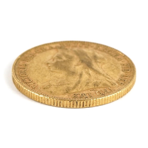 96 - Queen Victoria 1895 gold sovereign - this lot is sold without buyer’s premium, the hammer price is t... 