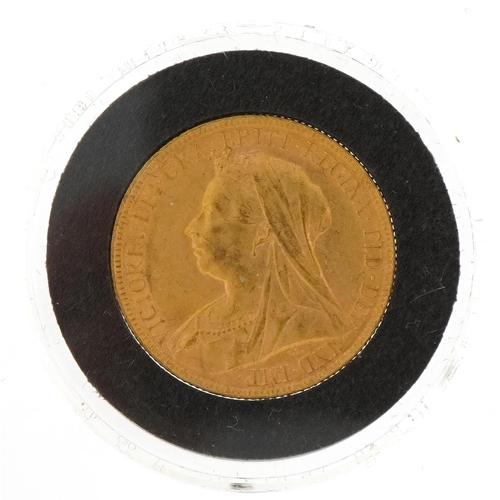 21 - Queen Victoria 1898 gold sovereign - this lot is sold without buyer’s premium, the hammer price is t... 