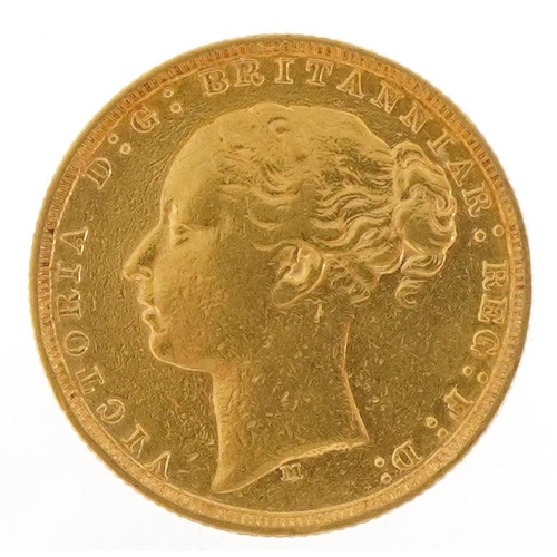 45 - Victoria Young Head 1880 gold sovereign, Melbourne mint - this lot is sold without buyer’s premium, ... 