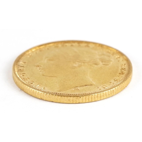 45 - Victoria Young Head 1880 gold sovereign, Melbourne mint - this lot is sold without buyer’s premium, ... 