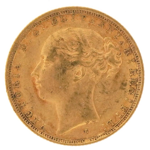 32 - Victoria Young Head 1887 gold sovereign, Sydney mint - this lot is sold without buyer’s premium, the... 