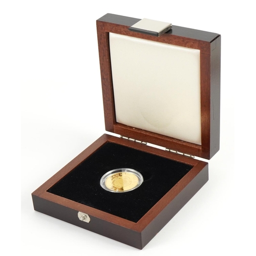 90 - 1998 Nauru Lady Elizabeth The Queen Mother, Lady of the Century gold proof $50 coin with fitted case... 