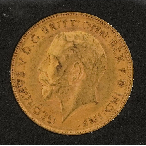 132 - George V 1912 gold half sovereign with fitted case and box - this lot is sold without buyer’s premiu... 