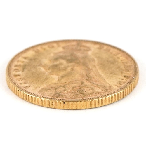 83 - Queen Victoria 1891 gold sovereign, Melbourne mint - this lot is sold without buyer’s premium, the h... 