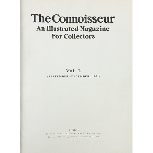 1257 - The Connoisseur, sixteen hardback books comprising volumes 1-37, various publishers