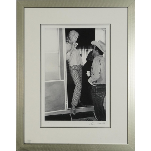 1352 - Eve Arnold - Marilyn with Montgomery Clift, The Misfits 1960, pencil signed giclee print, limited ed... 