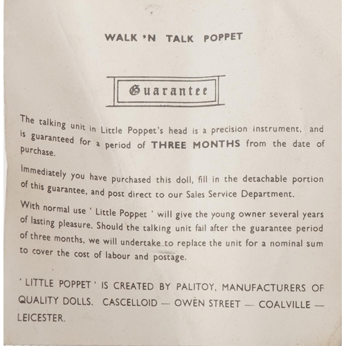 1399 - Two vintage Poppet Walk 'n Talk dolls by Palitoy, 58cm high