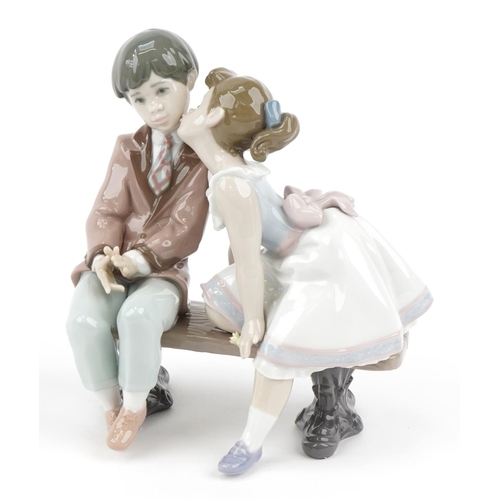 436 - Lladro porcelain figure group, Ten and Growing with box, number 07635, 17cm high