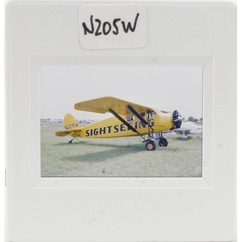 428 - Extensive collection of aviation interest civil aircraft Kodak 35mm slides including airliners, bizj... 