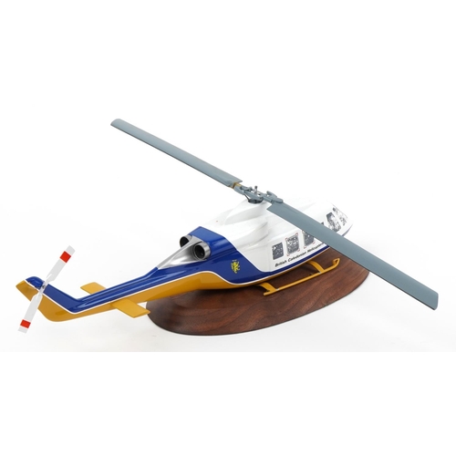 426 - Aviation interest 1:30 scale British Caledonian Bell 2145T helicopter, 50cm in length