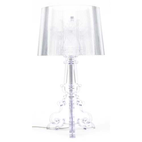 1149 - F Laviani for Kartell, contemporary Bourgie Perspex table lamp, 69.5cm high