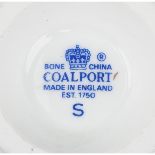 477 - Coalport Cathay dinnerware including dinner plates, meat plate and soup bowls, the largest 35cm wide