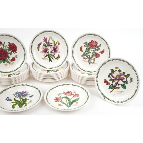 488 - Thirty Portmeirion Botanic Garden dinner plates, 27cm in diameter