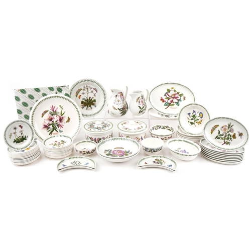 485 - Large collection of Portmeirion Botanic Garden dinnerware including a pair of lidded tureens, jugs a... 