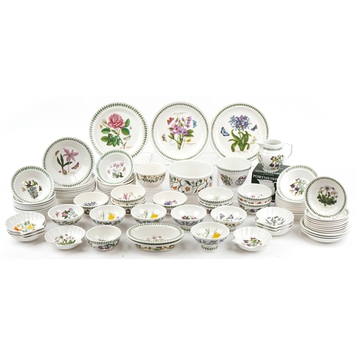 486 - Large collection of Portmeirion Botanic Garden plates, bowls and dishes, the largest 27cm in diamete... 