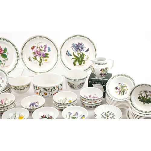 486 - Large collection of Portmeirion Botanic Garden plates, bowls and dishes, the largest 27cm in diamete... 