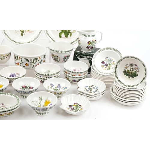 486 - Large collection of Portmeirion Botanic Garden plates, bowls and dishes, the largest 27cm in diamete... 