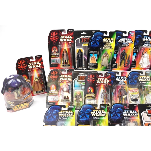 1433 - Twenty three Star Wars action figures by Kenner housed in sealed blister packs, some French includin... 