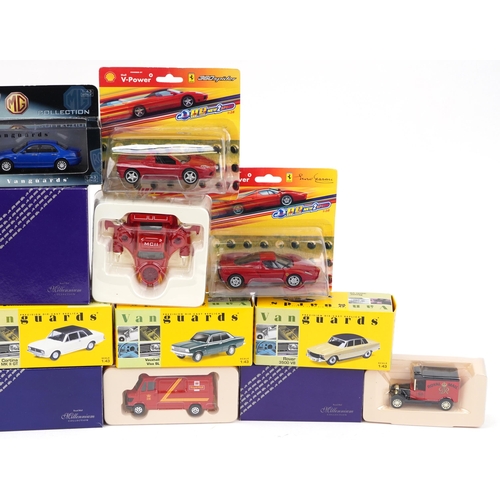 1475A - Fourteen diecast vehicles in boxes and blister packs including Vanguards and Corgi