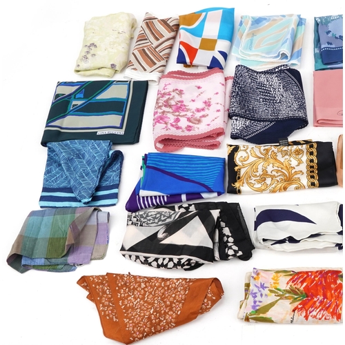 1154 - Collection of vintage silk scarves including Jacqmar and Jaeger