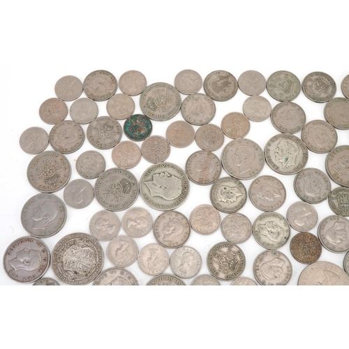 1178 - British pre decimal coinage, some pre 1947, including florins and sixpences