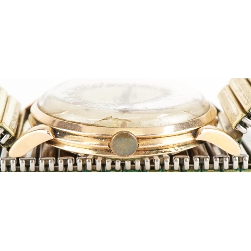 2053 - Omega, gentlemen's 18ct gold automatic wristwatch with subsidiary dial, total 60.5g