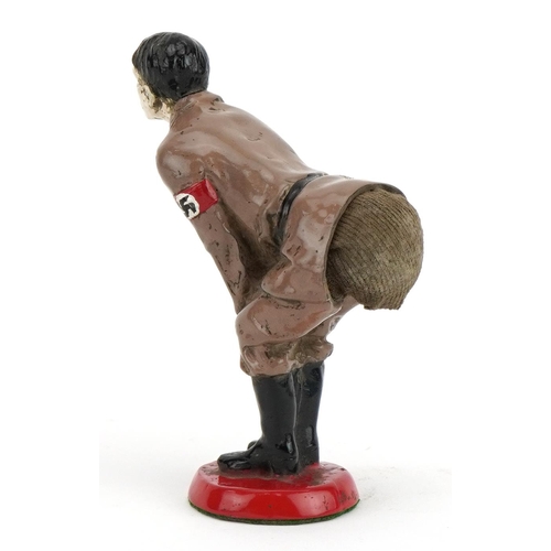 1547 - Military interest novelty pin cushion in the form of Adolf Hitler, 11cm high