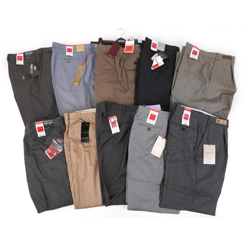 631 - Ten pairs of as new gentlemen's Marks & Spencer trousers including Collezione, sizes 34 inch and 36 ... 