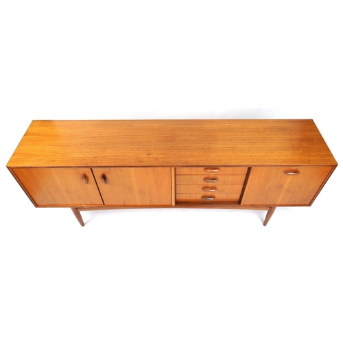 1098 - Kofod Larsen for G Plan, mid century teak sideboard with pair of doors, four drawers and fall, 78cm ... 