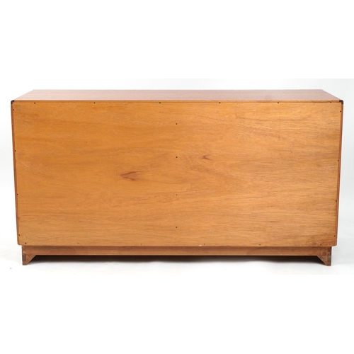 1058 - Mid century G Plan Fresco teak eight drawer chest, 76cm H x 142cm W x 44cm D