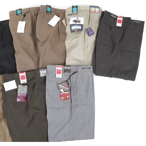 635 - Ten pairs of as new gentlemen's Marks & Spencer trousers, sizes 34 inch and 36 inch waist and 29 inc... 