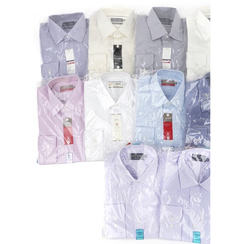 630 - Twelve as new gentlemen's Marks & Spencer shirts, 15 inch and 15.5 inch collars