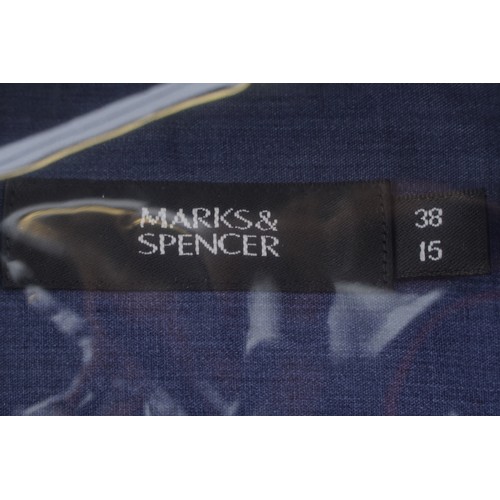 630 - Twelve as new gentlemen's Marks & Spencer shirts, 15 inch and 15.5 inch collars