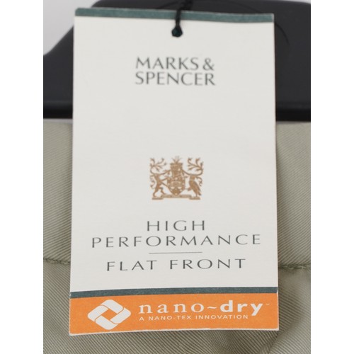 629 - Six pairs of as new gentlemen's trousers including Marks & Spencer and Blue Harbour, sizes 34 inch a... 