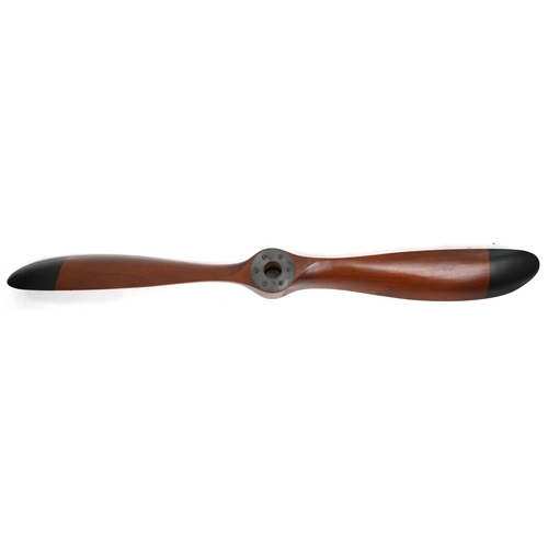 1082 - Aviation interest hardwood propeller, 148cm in length