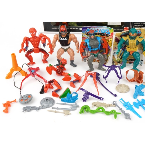 1471 - Collection of 1980s Masters of the Universe and He-Man action figures and accessories, two with boxe... 