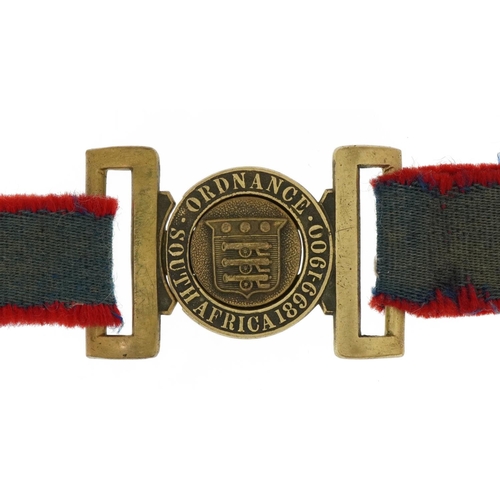 1526 - British military Boer War South Africa Ordnance 1899-1900 two piece buckle, 85cm in length