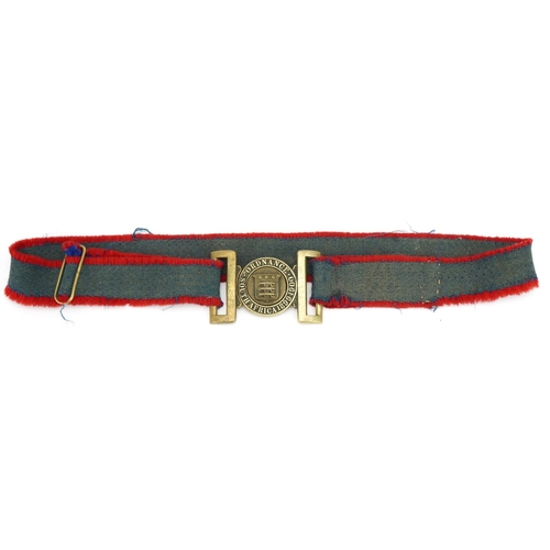 1526 - British military Boer War South Africa Ordnance 1899-1900 two piece buckle, 85cm in length