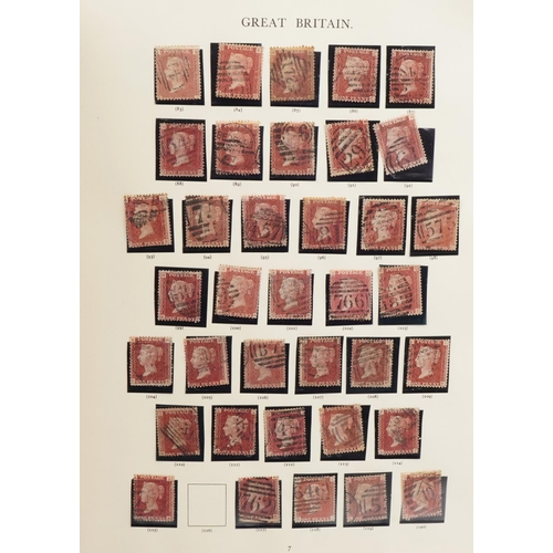 1629A - Victorian and later stamps arranged in a stock book including Penny Black, Tuppeny Blues, Penny Reds... 